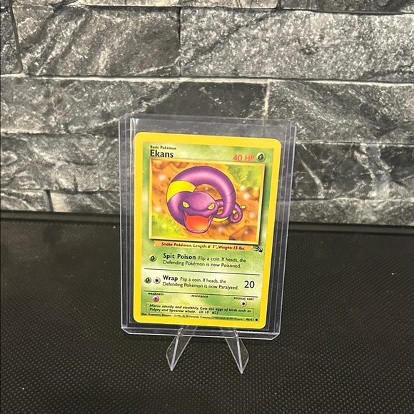 Pokemon Other - Pokemon 46/62 Ekans 1999 Vintage Card from the Fossil‎ Set M/NM